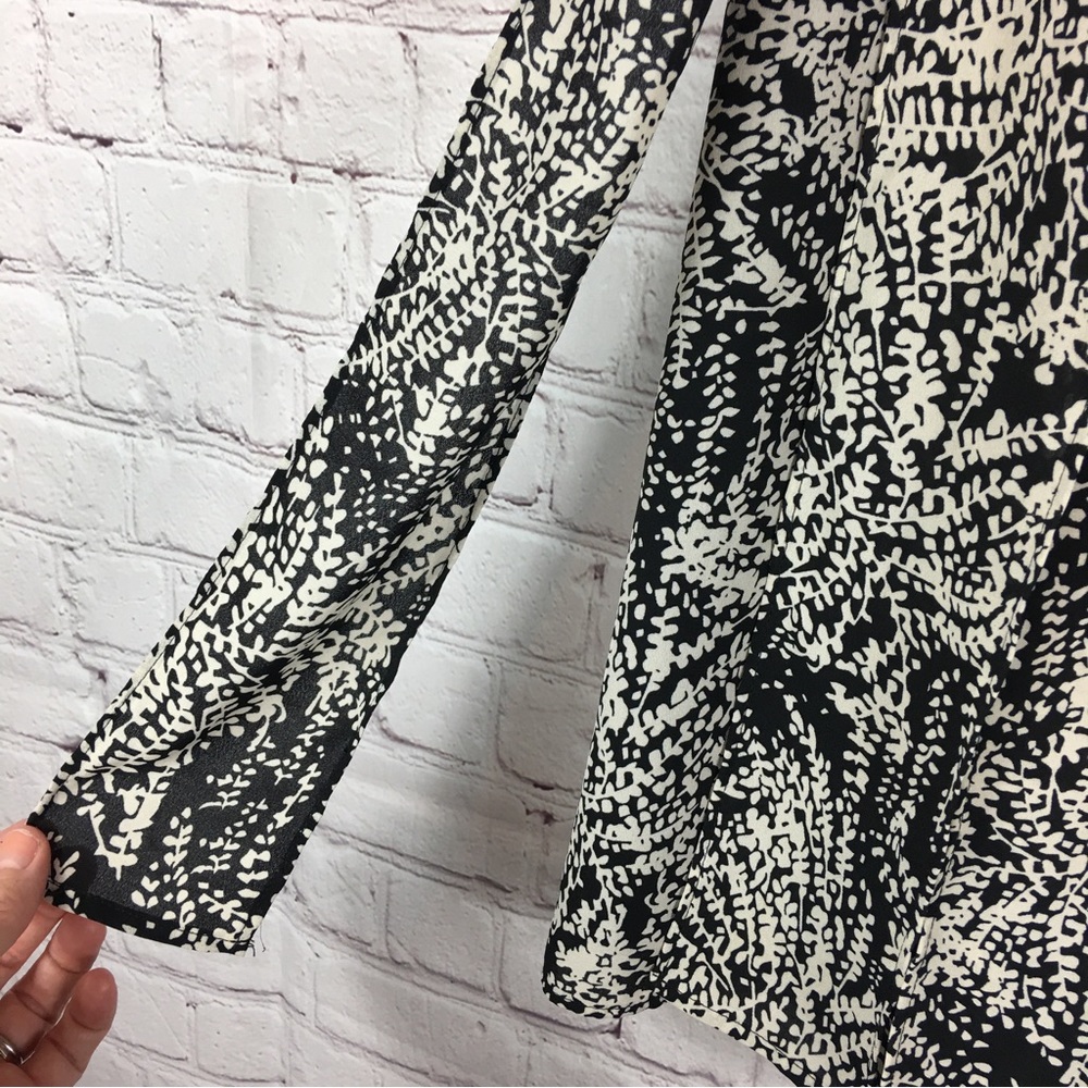 Who what wear black print kneelength skirt lined size 8 - Picture 3 of 8